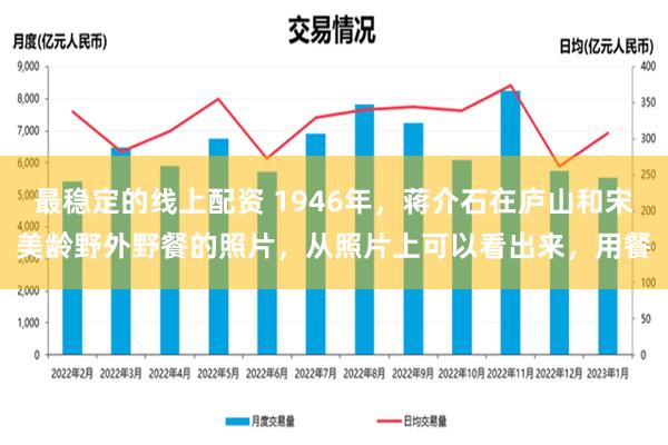 最稳定的线上配资 1946年，蒋介石在庐山和宋美龄野外野餐的照片，从照片上可以看出来，用餐